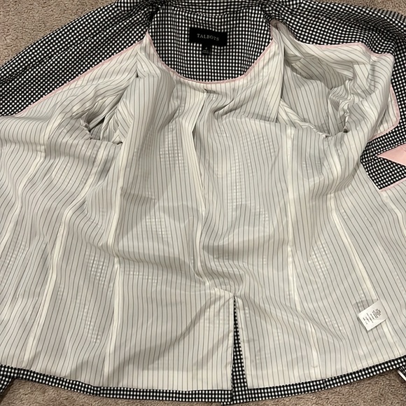 Talbots Gingham Patterned One Button Blazer - Picture 10 of 10